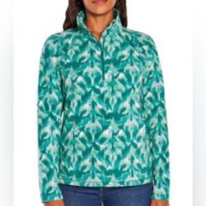 Eddie Bauer Quest Fleece 1/4-zip pullover Turquoise lightweight gorpcore NWT XS